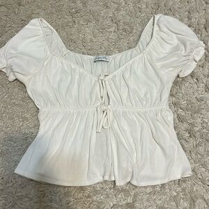 Cute white top, size small, lightly worn